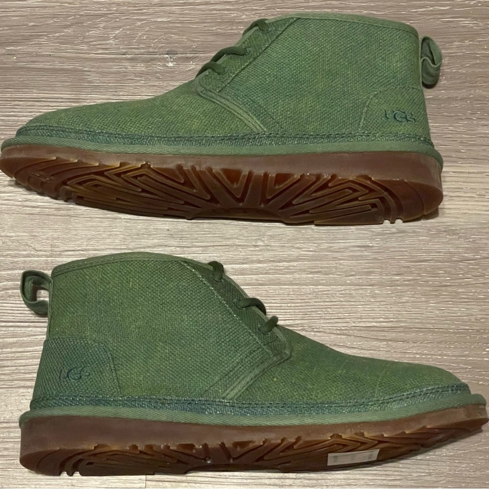 Ugg Neumel Natural Lace-Up Chukka Boots Leaf Green